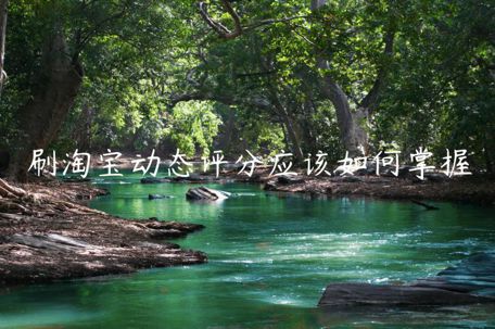 刷淘寶動(dòng)態(tài)評(píng)分應(yīng)該如何掌握